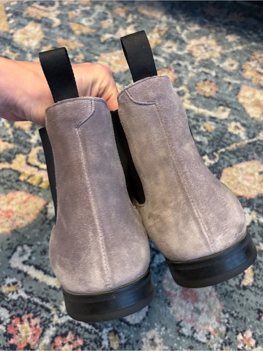 DOUCAL’S Leather Suede Chelsea Boots Grey Sz 43 10